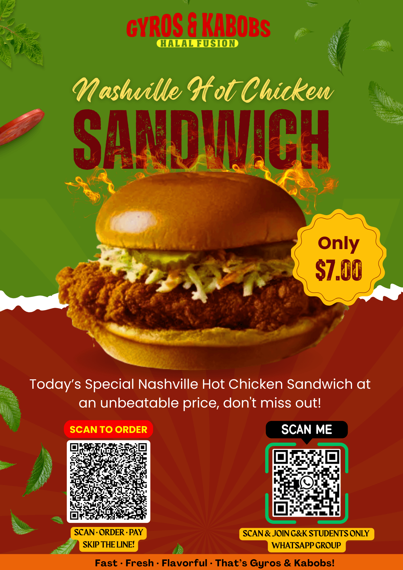 Wednesday Student Special